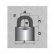 PADLOCK GREY PREMIUMFIX