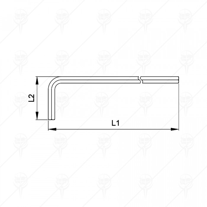 HEXAGONAL KEY, LONG ARM