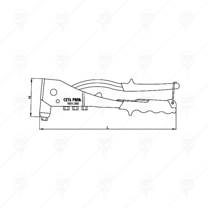 PROFESSIONAL HAND RIVETER 260MM