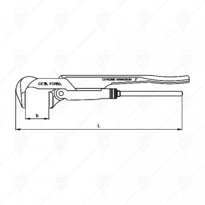 PIPE WRENCHES 90° CF