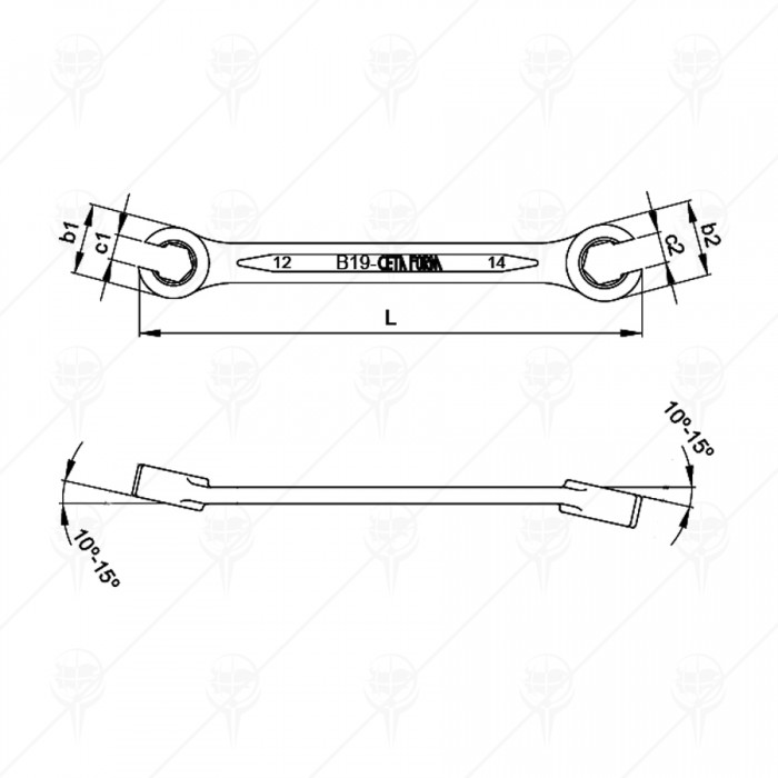 FLARE NUT WRENCH CF