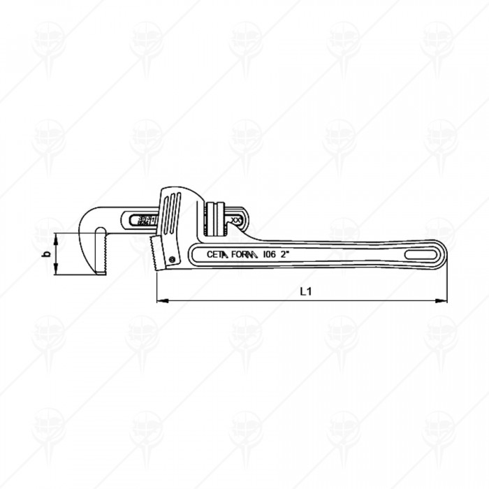 HEAVY DUTY PIPE WRENCH CF