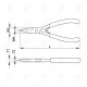 MICRO LONG NOSE PLIERS 120MM CF