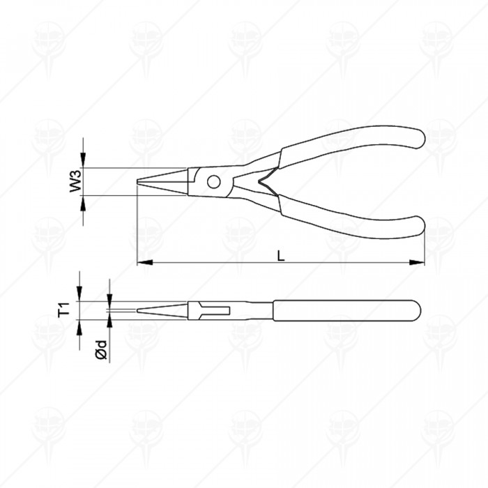 КЛЕЩИ КРЪГЛОУСТИ 120MM CF