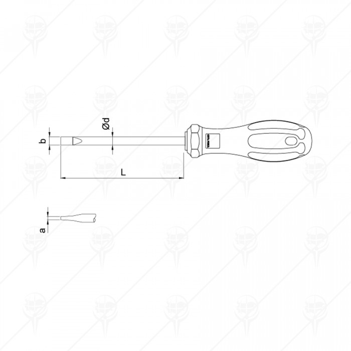 ПРАВА ОТВЕРТКА C+ SLOTTED CETA-FORM