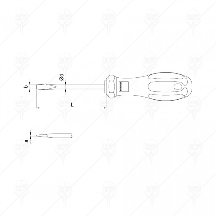 ПРАВА ОТВЕРТКА C+ SLOTTED CETA-FORM