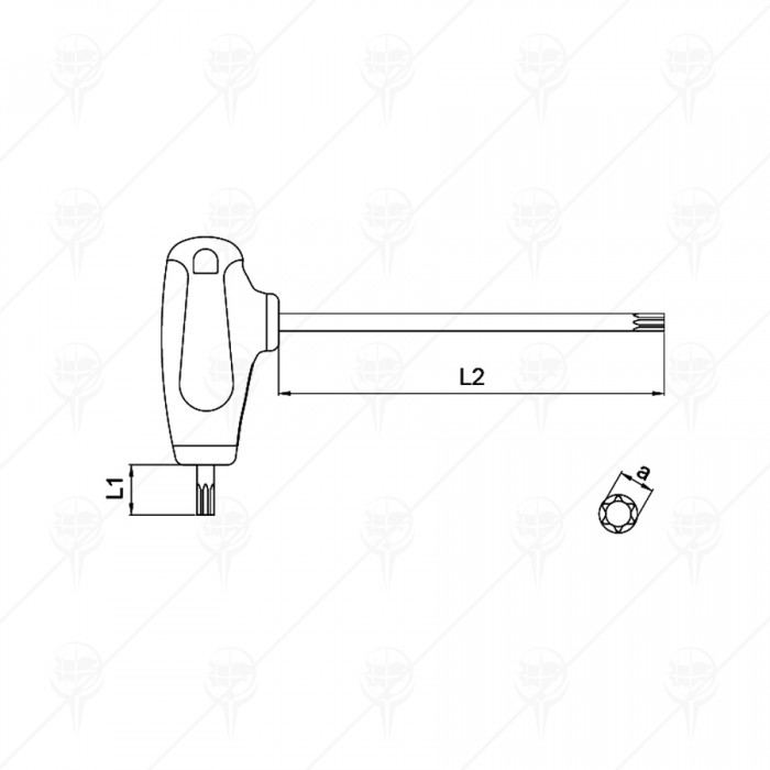 ШЕСТОГРАМ С ОТВОР TORX Т-ОБР C-PLUS CF