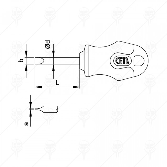 ПРАВА ОТВЕРТКА C+ SLOTTED CETA-FORM