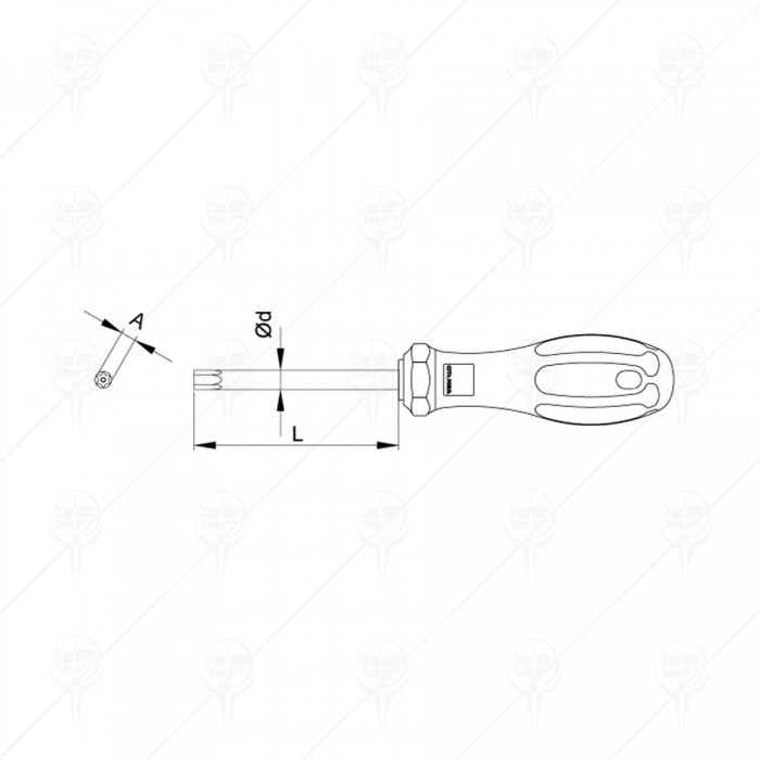 ОТВЕРТКА C+ TORX С ОТВОР CETA-FORM