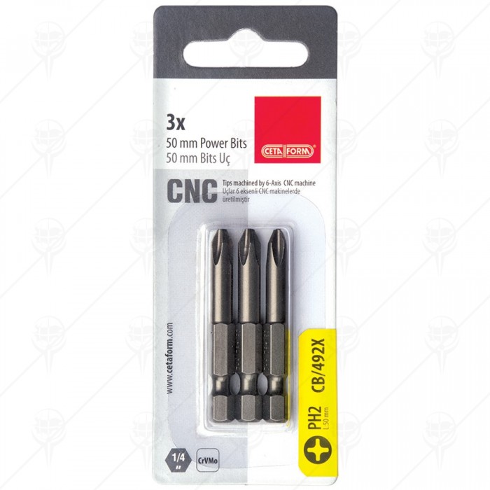 PHILLIPS BIT PH1X50MM 3PCS SET CF