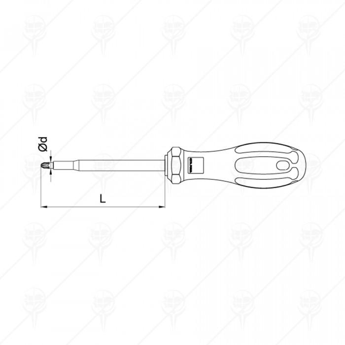 ОТВЕРТКА C+ PZ 1000V CF