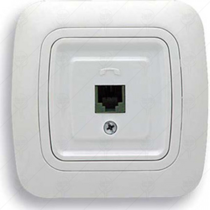 NUMERIC TELEPHONE SOCKET WHITE GOKKU