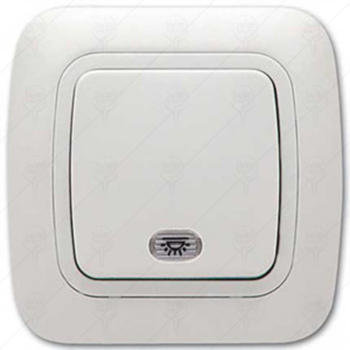 ILLUMINATED CONTROL SWITCH WHITE