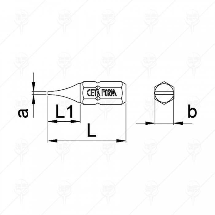 SLOTTED BIT CF