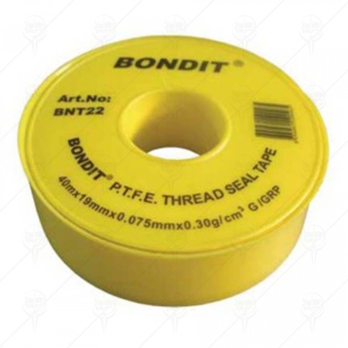 THREAD SEAL TAPE 12 mm x 10 m x 0.075 mm BONDIT