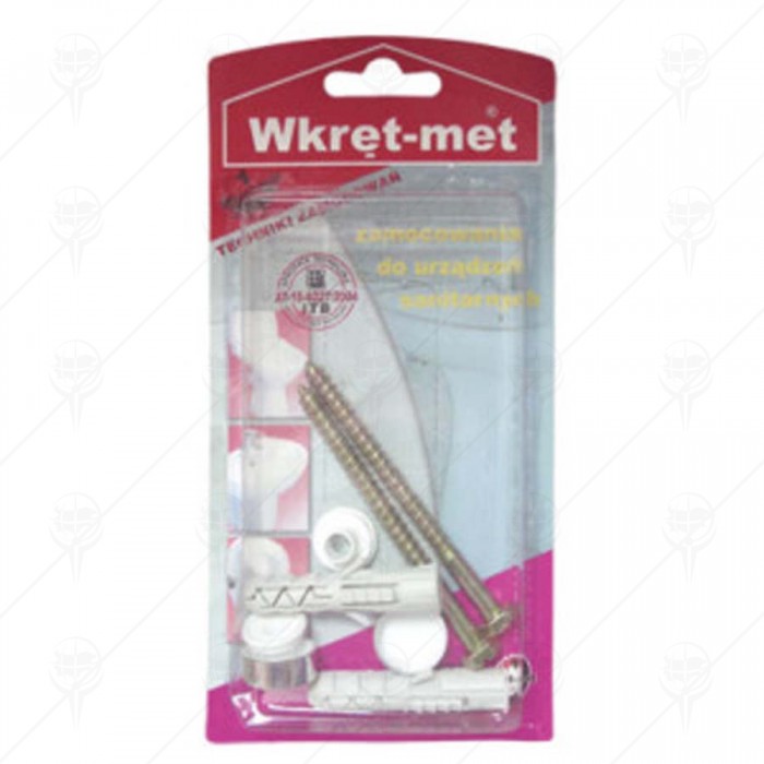 SET FOR WC FITTING 10*80 GREY PACK WKRET-MET