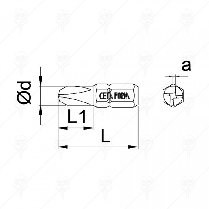 НАКРАЙНИК TORQ-SET NO.4X25ММ CF