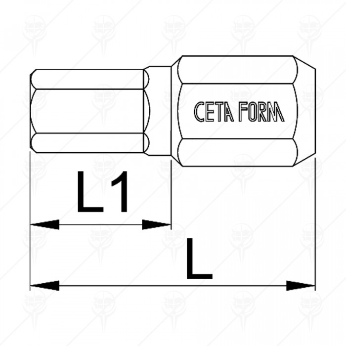 HEXAGONAL BIT X30CF