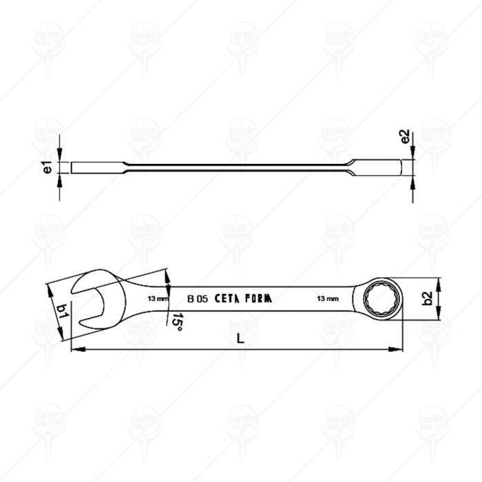 C-GEAR COMBINATION WRENCH 8MM - valerii.com