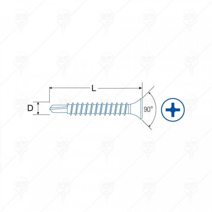 SCREW PHOSPHATED SELF-DRILLING 3.5