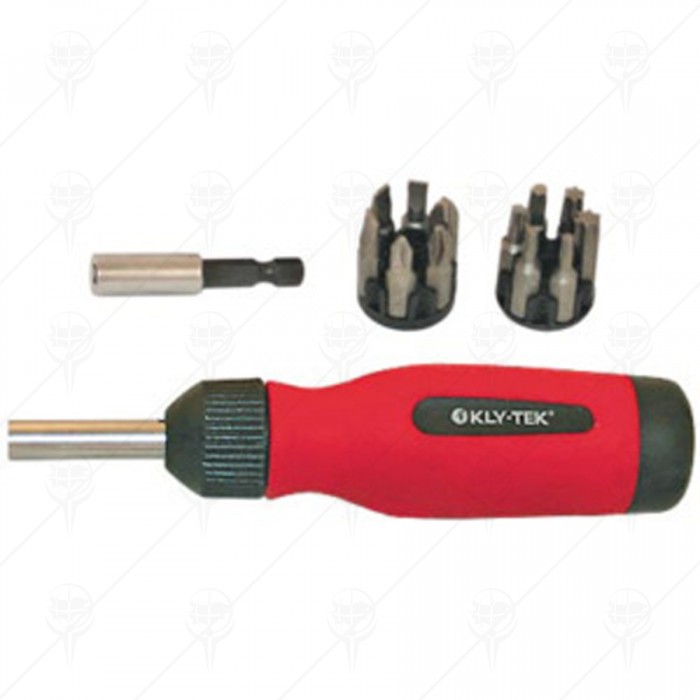 RATCHED SCREWDRIVER "KLY-TEK" 13PCS