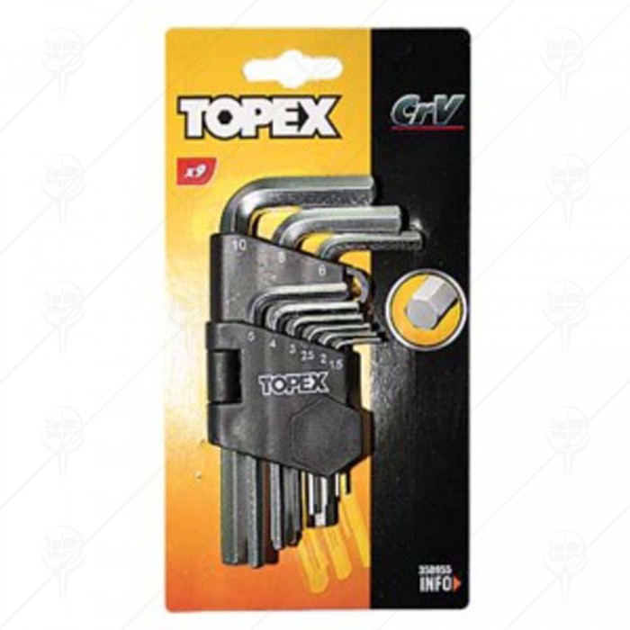 HEX-KEY SET 9PCS, 1.5-10MM CV