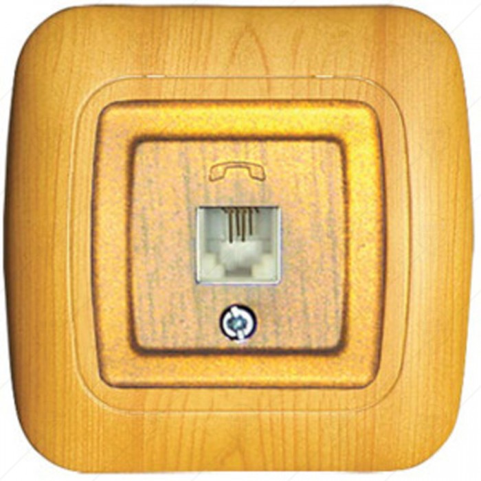 NUMERIC TELEPHONE SOCKET OAK GOKKU