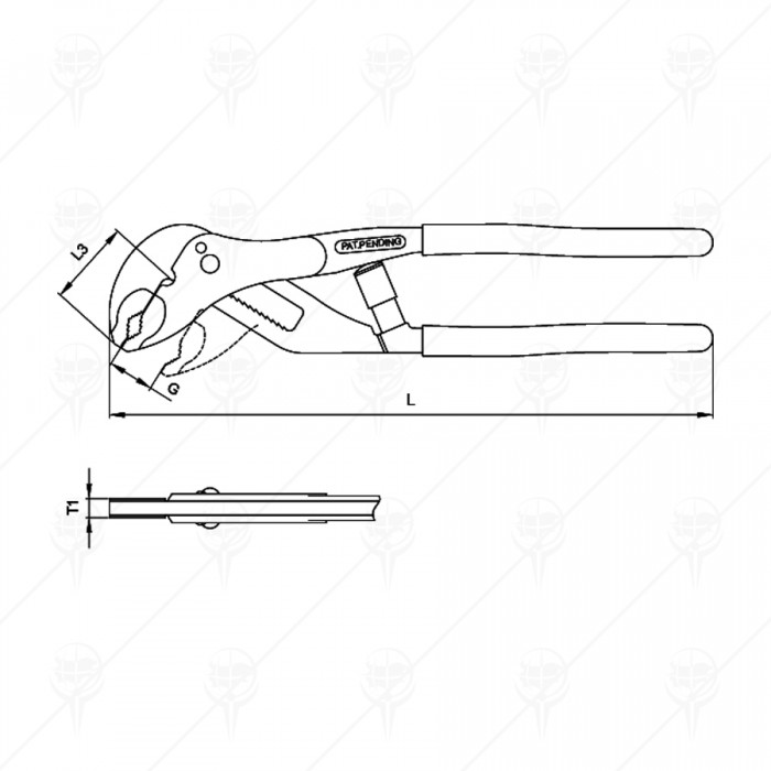 SELF-ADJUSTING WATER PUMP PLIERS BOX JOINT (E29-51)