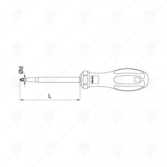 ОТВЕРТКА C+ PZ 1000V CF