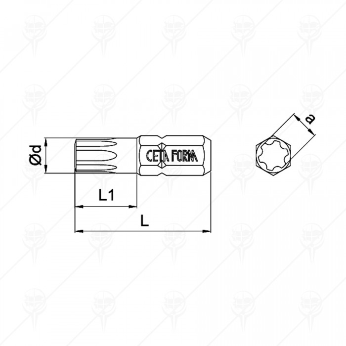 НАКРАЙНИК T30X25 PLUS CETA-FORM