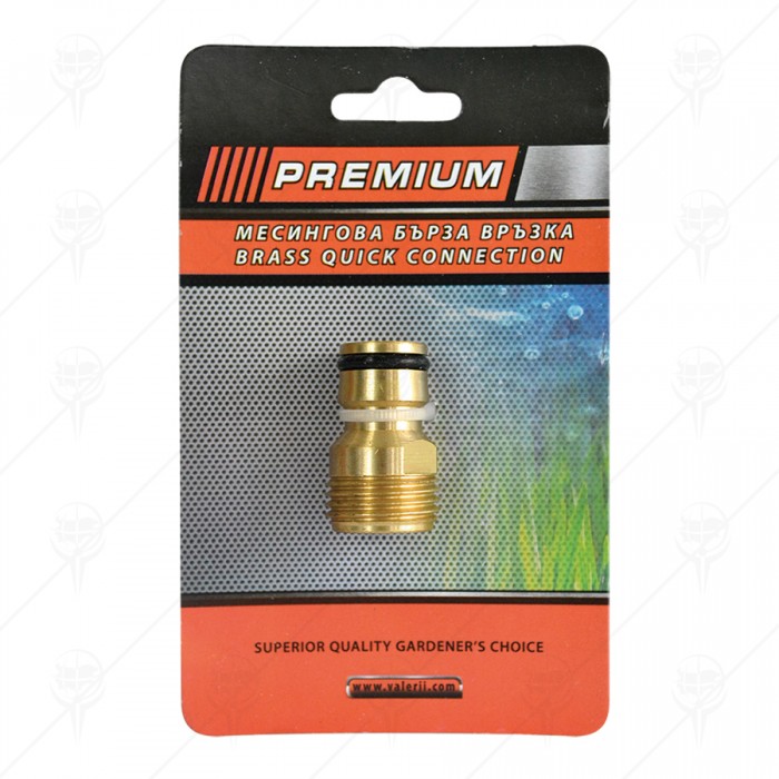 TAP ADAPTER 1/2" MALE THREAD BRASS