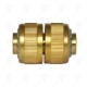 BRASS HOSE CONNECTOR SILVER