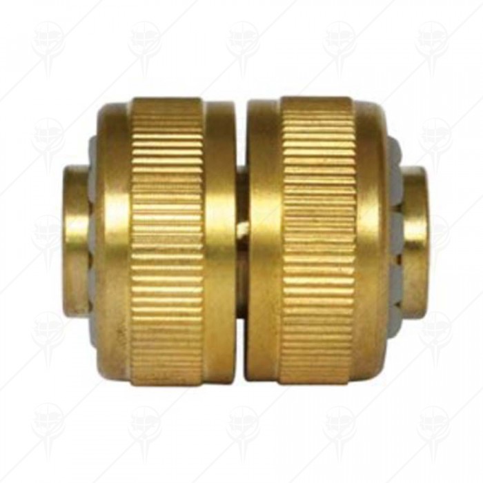 BRASS HOSE CONNECTOR SILVER