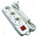 EARTHED 3 GANG GROUP SOCKET WITH
SWITCH
