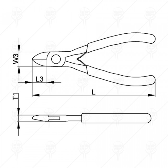 MICRO DIAGONAL CUTTERS 110MM  CF