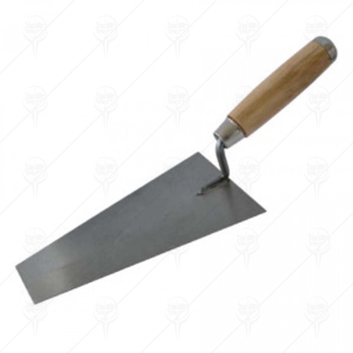 GAUGING TROWEL WITH WOODEN HANDLE 180MM