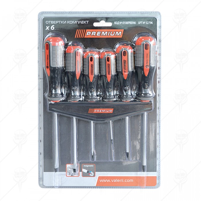 THREE COMPONENT SCREWDRIVER
SET"PREMIUM"6PCS