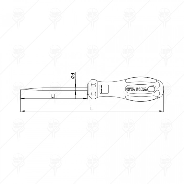 ОТВЕРТКА ШИЛО 80MM CF