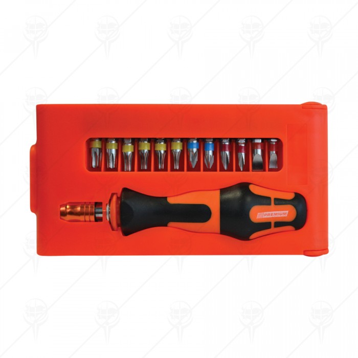 SCREWDRIVER WITH BIT SET 1/4 13PCS
PREMIUM