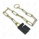 PADLOCK 60MM WITH CHAIN 65CM