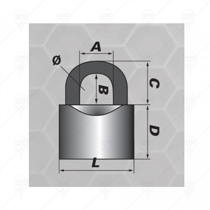 PADLOCK  /BROWN/ PF