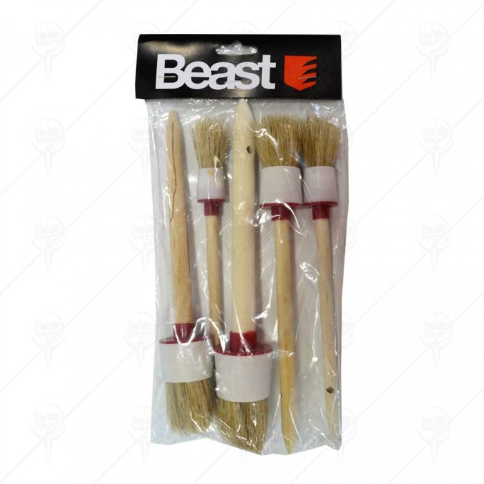 PAINT BRUSH WOODEN HANDLE 5PCS