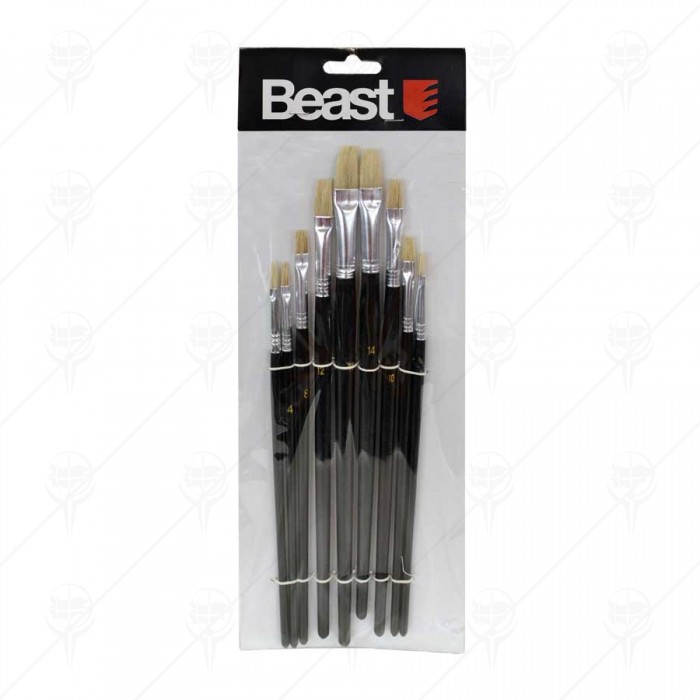 WOOD BRUSHES 9PCS  BEAST