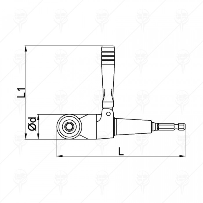 ANGLED GEAR DRIVER 1/4