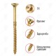 ВИНТ ЗА ДЪРВО TORNADO PLUS WKRET-MET