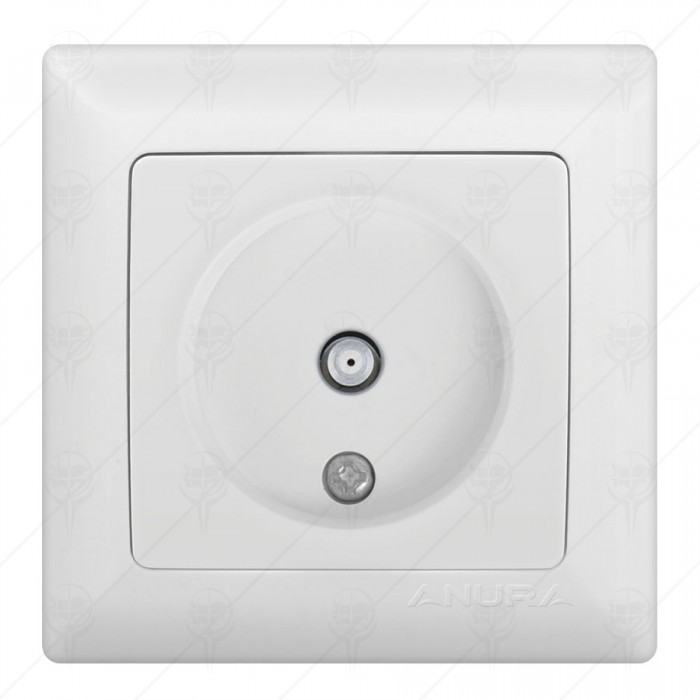 SAT TV ANTENNA SOCKET WHITE ANURA