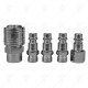 AIR QUICK COUPLINGS 1/4 5PCS. PREMIUM