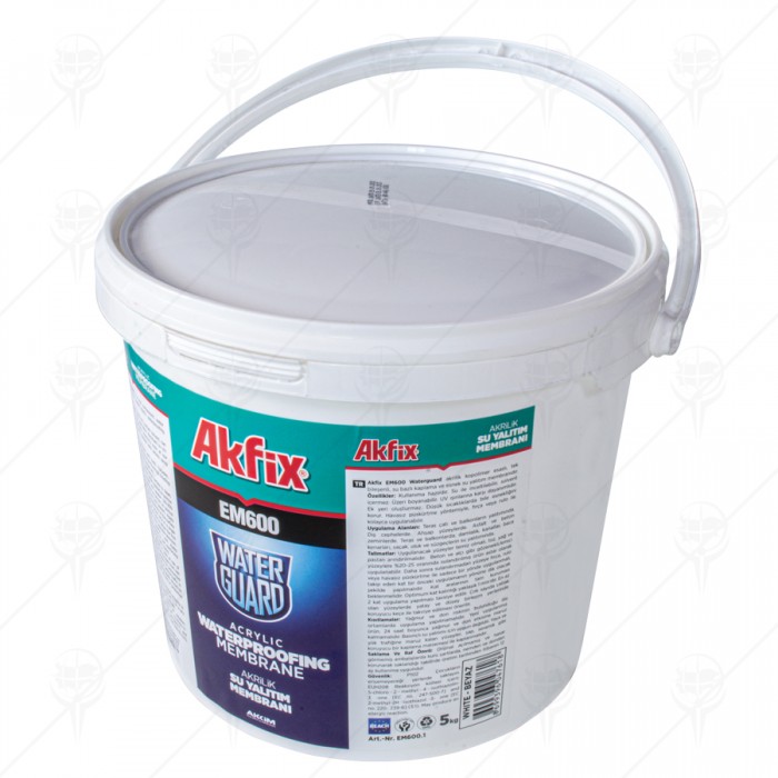 ACRYLIC MEMBRANE EM600 FOR WATERPROOFING 5 kg WHITE AKFIX