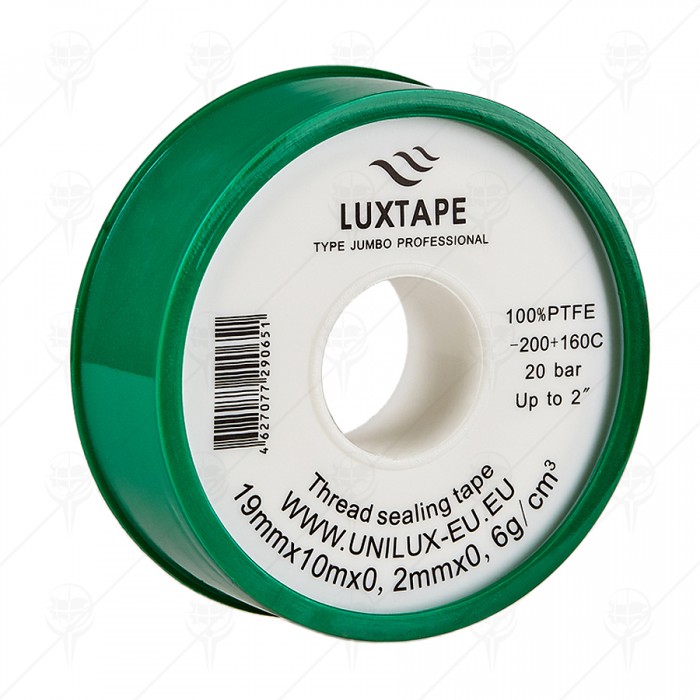 THREAD SEAL TAPE 19 mm x 10 m x 0.2 mm LUXTAPE