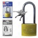 PADLOCK L-50MM /YELLOW/